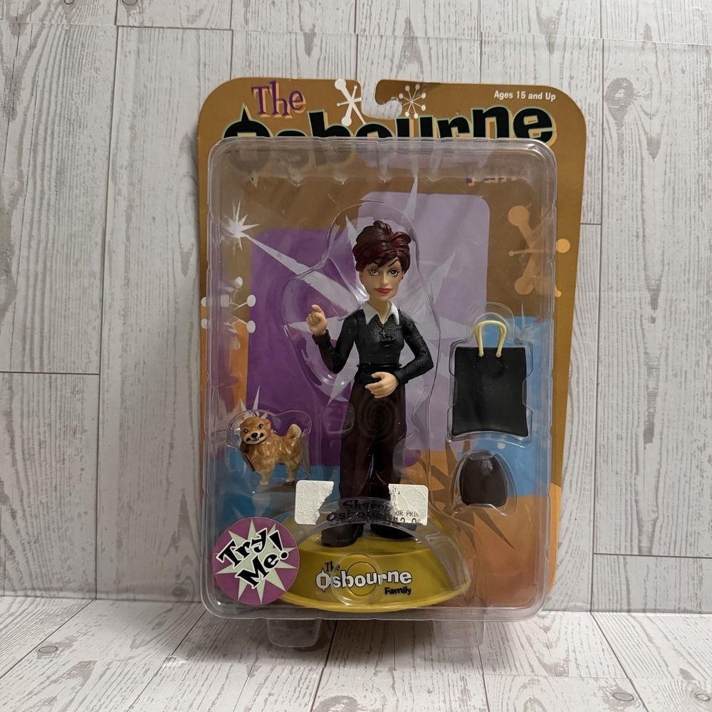 2002 Vintage The‎ Osbourne Family SHARON Talking Action Figure Ozzy Toy  New Nib